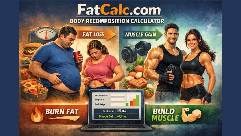 Body Recomposition Calculator - Lose Fat & Build Muscle